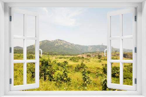 Fototapeta Naklejka Na Ścianę Okno 3D - view of the hills of tuscany