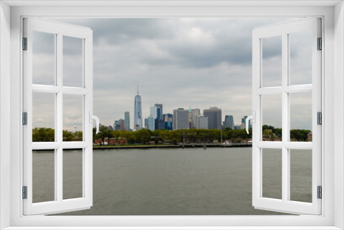 Fototapeta Naklejka Na Ścianę Okno 3D - NYC skyline