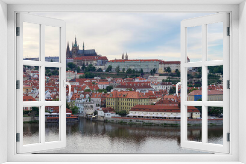 Fototapeta Naklejka Na Ścianę Okno 3D - prague panorama