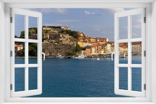 Fototapeta Naklejka Na Ścianę Okno 3D - Hafen von Portoferraio, Insel Elba