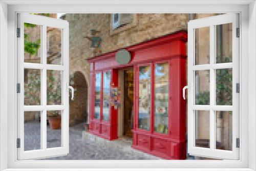 Fototapeta Naklejka Na Ścianę Okno 3D - Moustiers-Sainte-Marie village in Provence, Provence-Alpes-Cote d`Azur, France, member of most beautiful villages of France