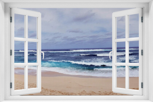 Fototapeta Naklejka Na Ścianę Okno 3D - Panoramic of Hanakailio Beach