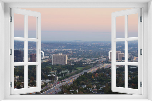 Fototapeta Naklejka Na Ścianę Okno 3D - Los Angeles Evening