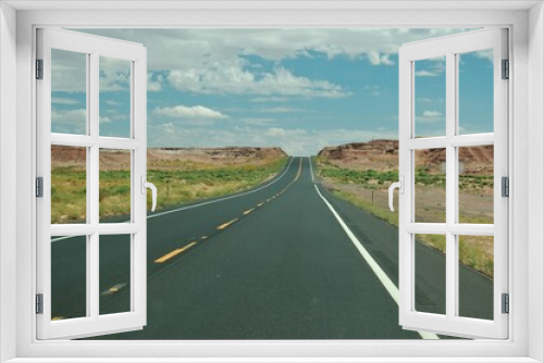 Fototapeta Naklejka Na Ścianę Okno 3D - Arizona desert highway