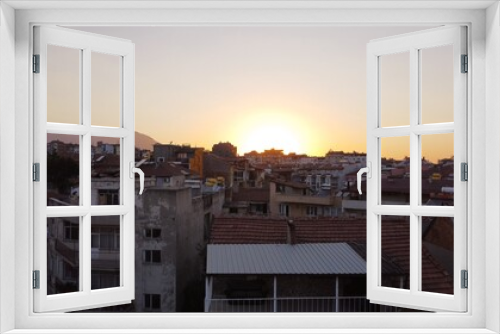 Fototapeta Naklejka Na Ścianę Okno 3D - sunset in Denizli 