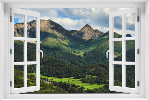 Fototapeta Naklejka Na Ścianę Okno 3D - Alpenpanorama Serfaus-Fiss-Ladis
