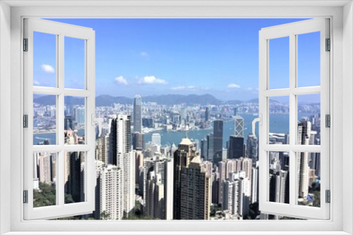 Fototapeta Naklejka Na Ścianę Okno 3D - Hong Kong CityScape