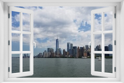 Fototapeta Naklejka Na Ścianę Okno 3D - New York City skyline (2018)