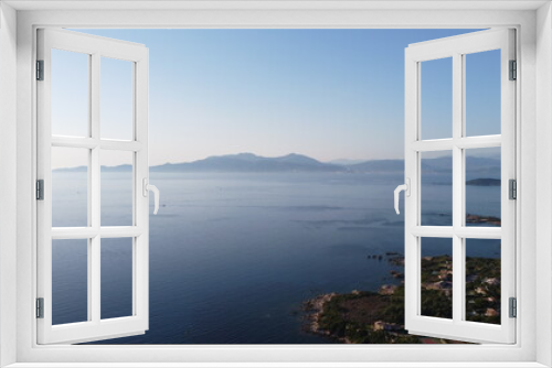 Fototapeta Naklejka Na Ścianę Okno 3D - Beautiful View of Islands in Ajjacio Bay in Corsica