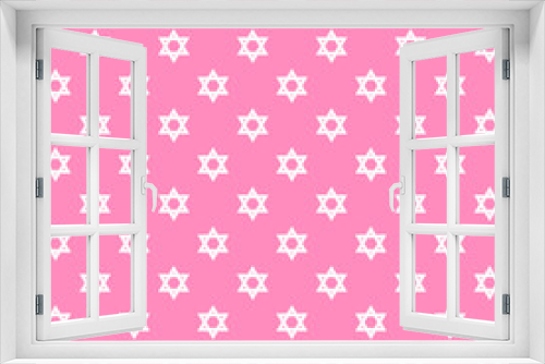 White star with pink background repeat pattern designs