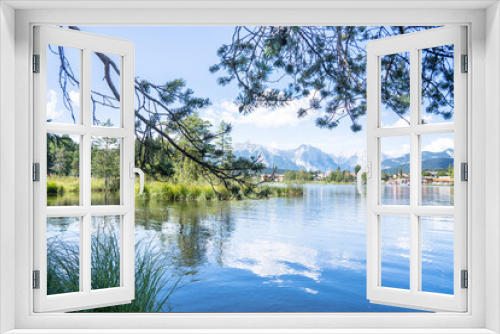 Fototapeta Naklejka Na Ścianę Okno 3D - Lake Wildsee at Seefeld in Tirol, Austria