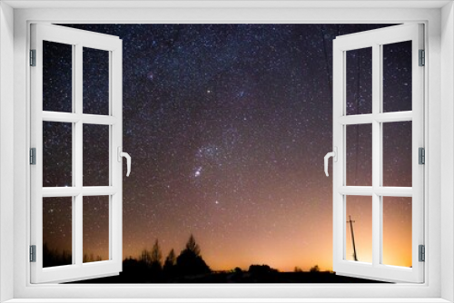 Fototapeta Naklejka Na Ścianę Okno 3D - night clear sky full of stars. 