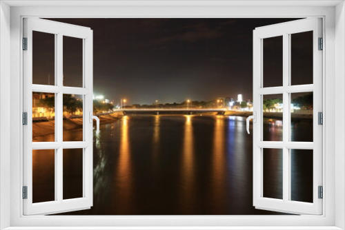 Fototapeta Naklejka Na Ścianę Okno 3D - Bridge over the river