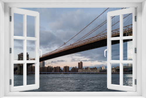 Fototapeta Naklejka Na Ścianę Okno 3D - Brookyln Bridge and Manhattan