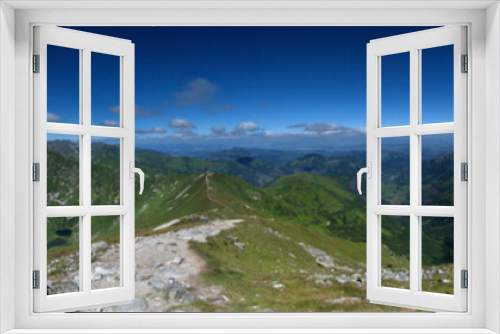Fototapeta Naklejka Na Ścianę Okno 3D - Panorama ze Starorobociańskiego Wierchu 360 stopni - Tatry Zachodnie