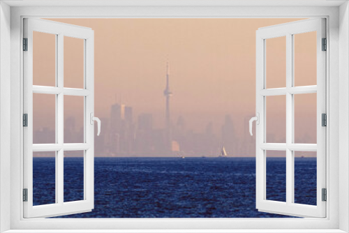 Fototapeta Naklejka Na Ścianę Okno 3D - Sunrise Toronto