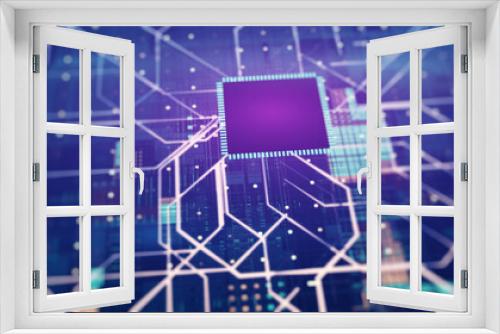 Sci-Fi Circuit Background. Futuristic Concept Design
