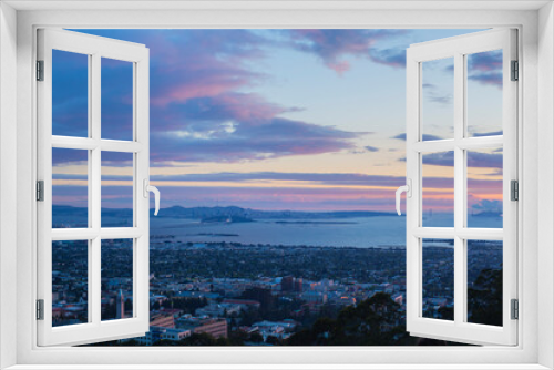 Fototapeta Naklejka Na Ścianę Okno 3D - Magic Hour over San Francisco Bay Area