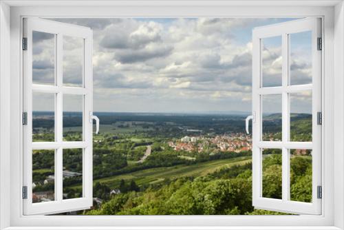 Fototapeta Naklejka Na Ścianę Okno 3D - Panoramic view of a german city.