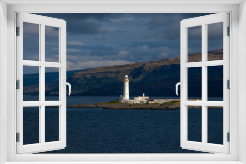 Fototapeta Naklejka Na Ścianę Okno 3D - Musdile Lighthouse Island photographed in Scotland, in Europe. Picture made in 2019