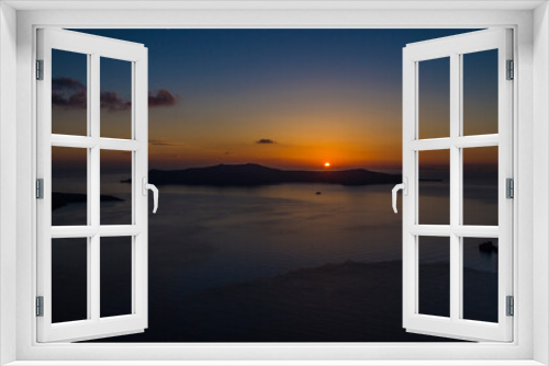 Fototapeta Naklejka Na Ścianę Okno 3D - Santorini island, varied landscapes, island, Sunset.