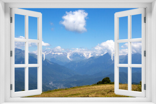 Fototapeta Naklejka Na Ścianę Okno 3D - Mountains landscape and view in Racha, Georgia