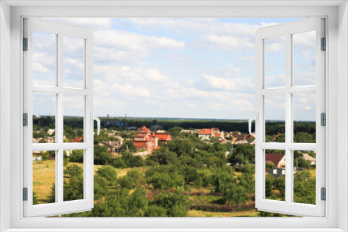 Residential buildings from a bird's eye view. Donbass 10.08.2020 year.