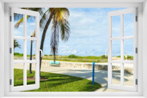 Fototapeta Naklejka Na Ścianę Okno 3D - Miami Beach