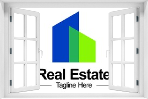 real estate company logo template	
