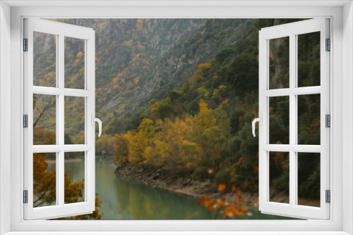 Fototapeta Naklejka Na Ścianę Okno 3D - Gorges du Verdon with stunning autumn colours