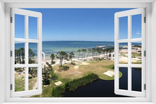 Fototapeta Naklejka Na Ścianę Okno 3D - panorama view from Florida lighthouse 