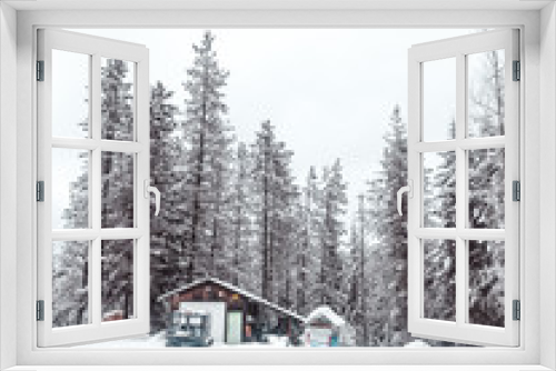 Fototapeta Naklejka Na Ścianę Okno 3D - Snowed In