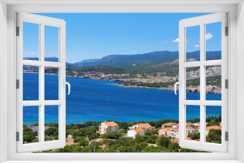 Fototapeta Naklejka Na Ścianę Okno 3D - Panoramic view over Kvarner bay in croatia