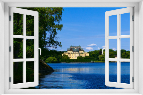 Fototapeta Naklejka Na Ścianę Okno 3D - Stockholm, Sweden  The Drottningholm Royal Palace on Lake Malaren.