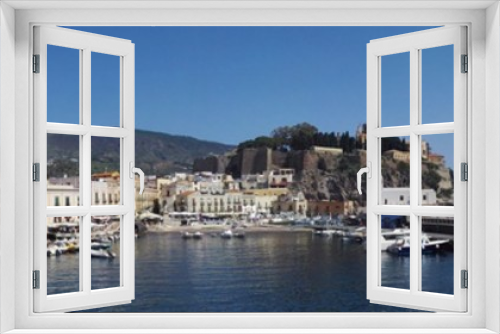 Fototapeta Naklejka Na Ścianę Okno 3D - Panorama of Lipari port.