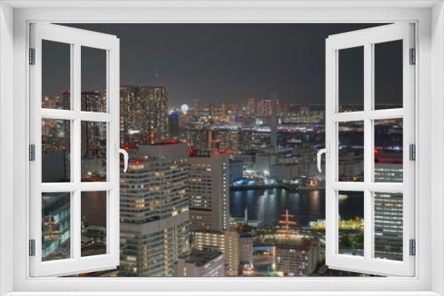Fototapeta Naklejka Na Ścianę Okno 3D - Night view of Tokyo