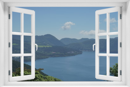 Fototapeta Naklejka Na Ścianę Okno 3D - 芦ノ湖の風景
