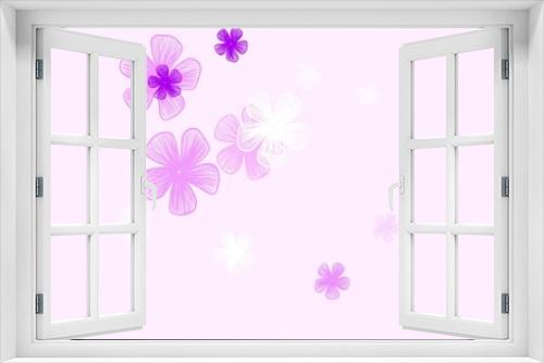 Fototapeta Naklejka Na Ścianę Okno 3D - Light Pink vector natural pattern with flowers.
