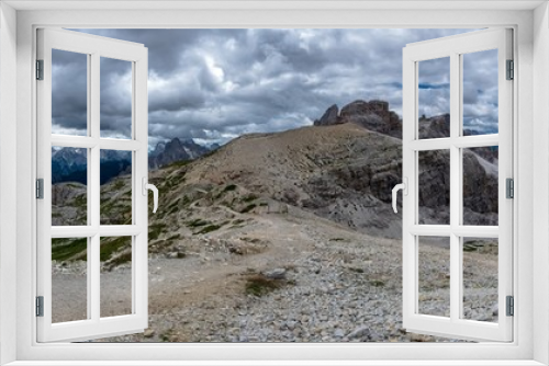 Fototapeta Naklejka Na Ścianę Okno 3D - Trekking in the majestic Dolomiti of Alto Adige