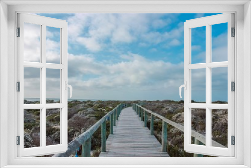 Fototapeta Naklejka Na Ścianę Okno 3D - bridge to the sea