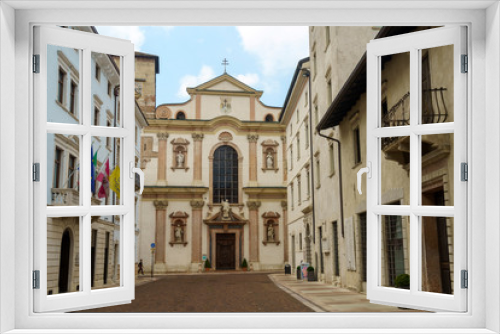 Fototapeta Naklejka Na Ścianę Okno 3D - Trento, Italy: historic buildings