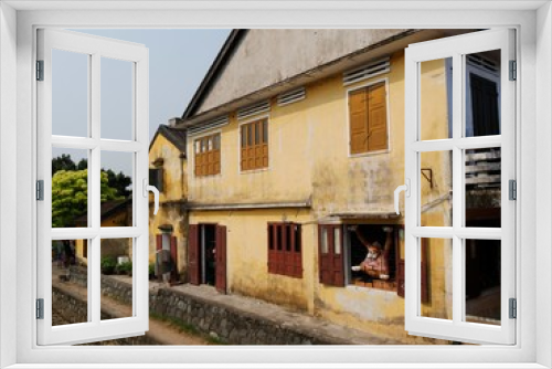 Fototapeta Naklejka Na Ścianę Okno 3D - Vietnam, Quang Nam Province, Hoi An City, Old City listed at World Heritage site by Unesco, Houses