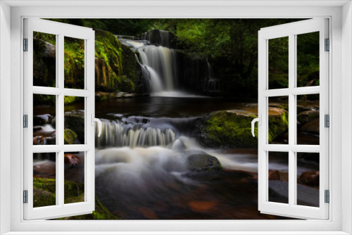 Fototapeta Naklejka Na Ścianę Okno 3D - Waterfalls of Blaen y Glyn 
One of the many closely connected waterfalls at Blaen y Glyn, near Merthyr Tydfil in the South Wales valleys, UK