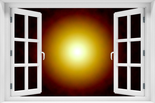 Fototapeta Naklejka Na Ścianę Okno 3D - An abstract warm tone circular shape blur background image.