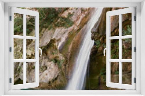 Fototapeta Naklejka Na Ścianę Okno 3D - La Calavera waterfall on the Borosa river. Sierra de Cazorla, Segura and Las Villas Natural Park. Jaen. Andalusia. Spain