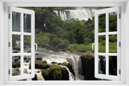 Fototapeta Naklejka Na Ścianę Okno 3D - waterfall in foz de iguazu brasil