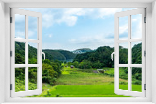 Fototapeta Naklejka Na Ścianę Okno 3D - 長崎県西海市　西海橋の見える風景
