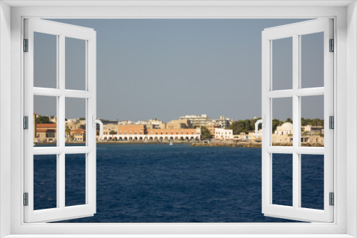 Fototapeta Naklejka Na Ścianę Okno 3D - Greece. Rhodes island. Rest at the sea. Euro-trip. Sea water surface. Coast of Greece.
