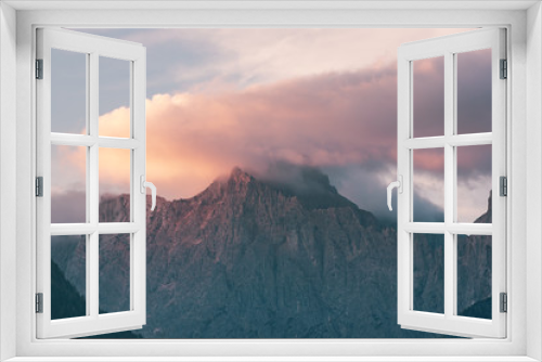 Fototapeta Naklejka Na Ścianę Okno 3D - Triglav mountain peak at sunrise