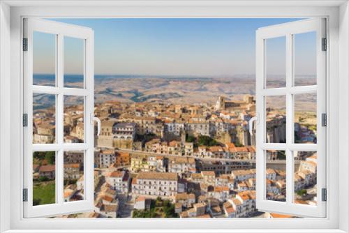 Panoramic view of Acerenza. Basilicata. Italy. aerial view of Acerenza